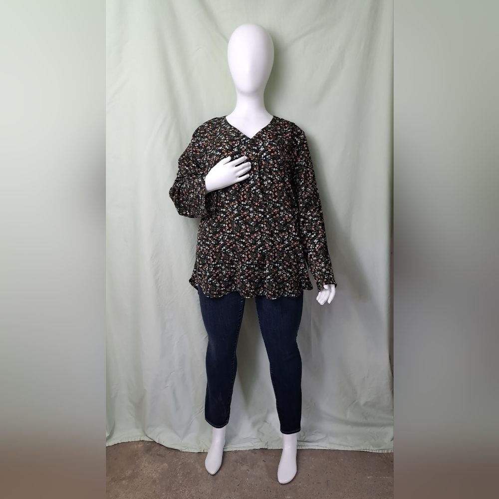 Youtalia Black Floral Blouse